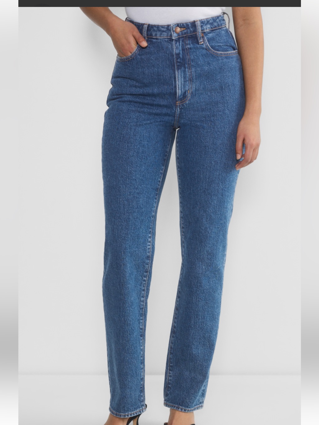 50%Offwaritzia Denim Forum Rowan Curve-Fit Super Hi-Rise Straight Jean 25